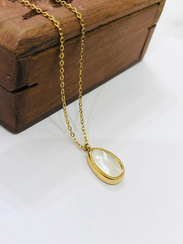 Drop Mother Pearl Chain